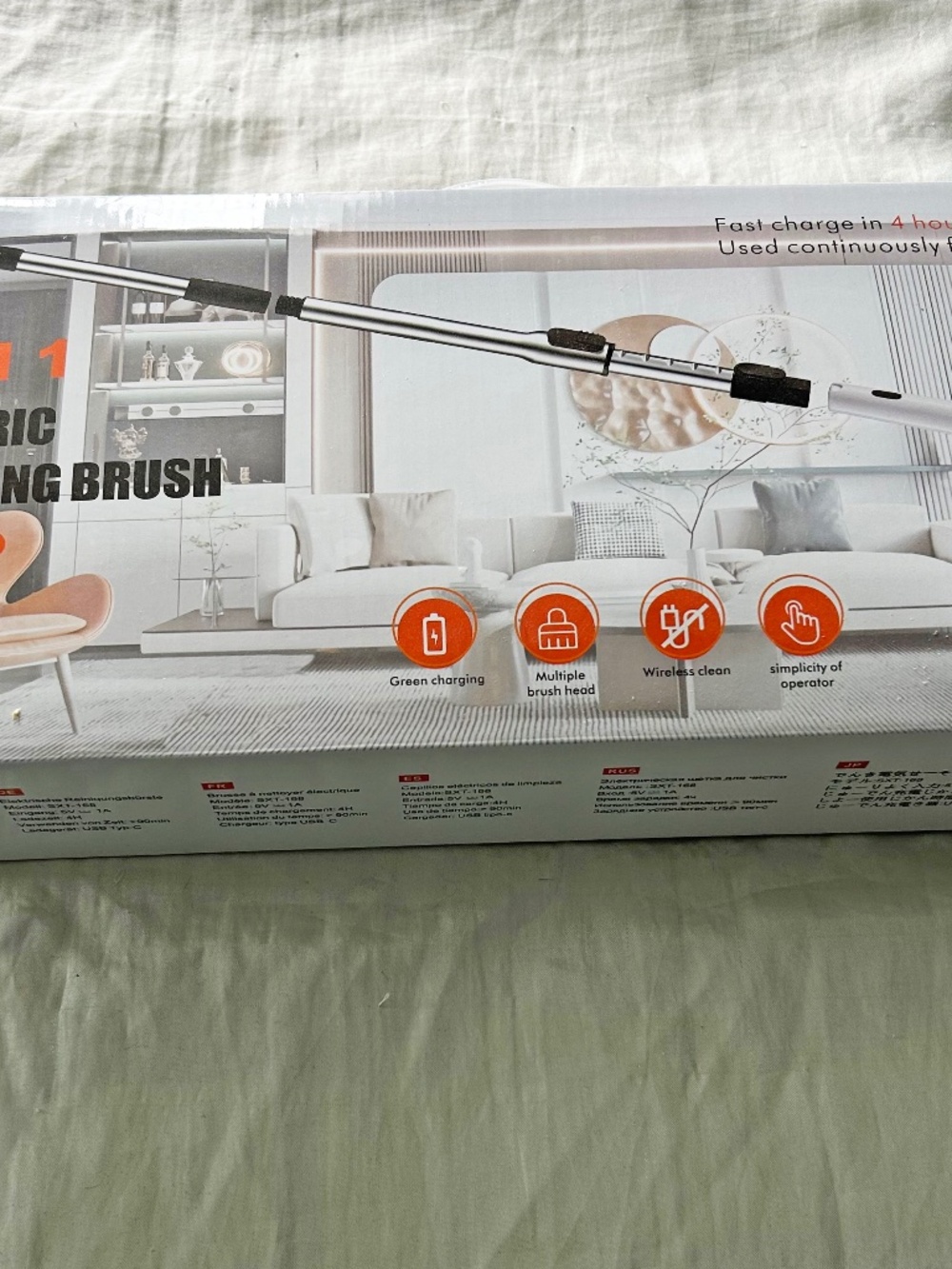 9 IN 1 ELECTRIC CLEANING BRUSH, USB-C CHARGE, 9 BRUSHES, WIRELESS CLEANING,